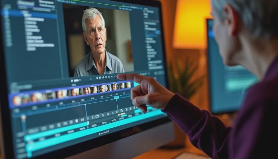 Camera Move Masking Weak Intention – Archive Example Timeline showing a shot with heavy camera move that hides weak character intention, marked as archive mistake