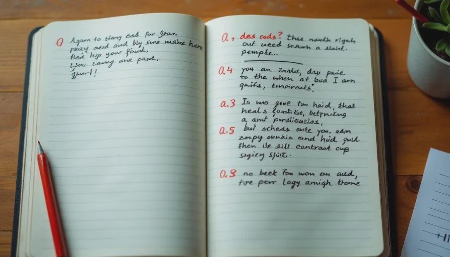 Handwritten four-part director-style AI prompt structure for short film shots